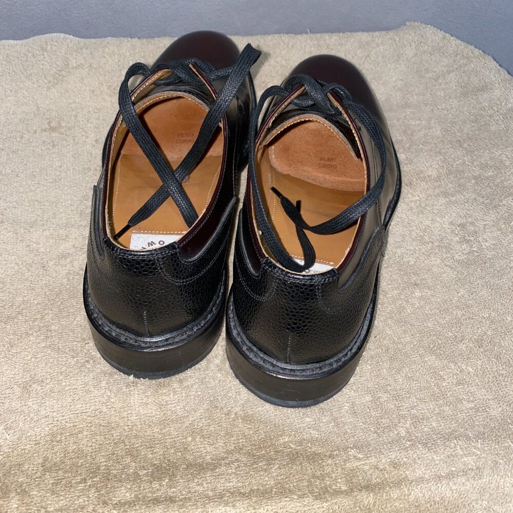 George Bilt Brown Men’s Burgundy Leather Lace-Up Oxfords Dress Shoes Size 9.5M - Picture 3 of 9